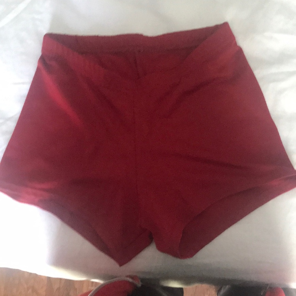 Red Workout Shorts